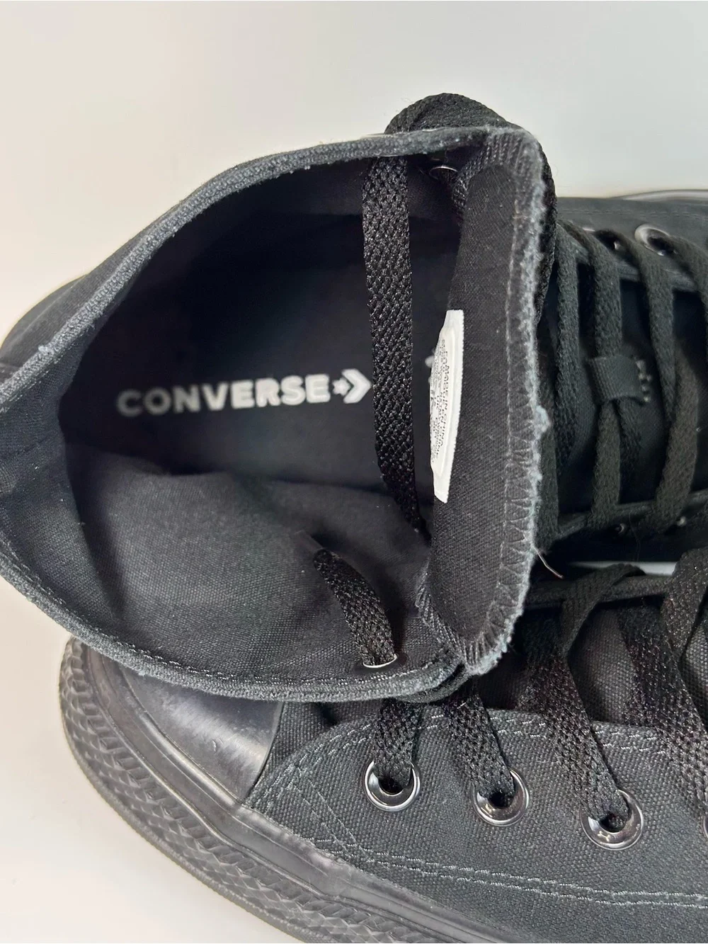 Converse X3310 Chuck Taylor All Star Black Embossed Hi-Tops Shoes Size M 15